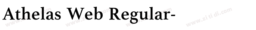 Athelas Web Regular字体转换